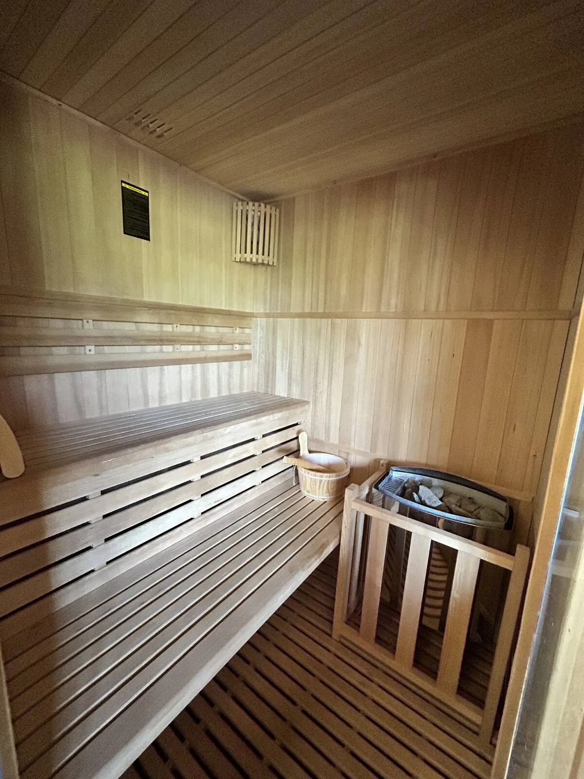 Private wooden sauna
